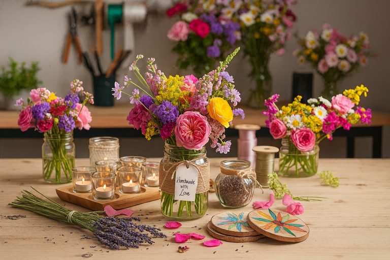 DIY Floral Crafts Beautiful Flower Arrangements and Decorative Ideas